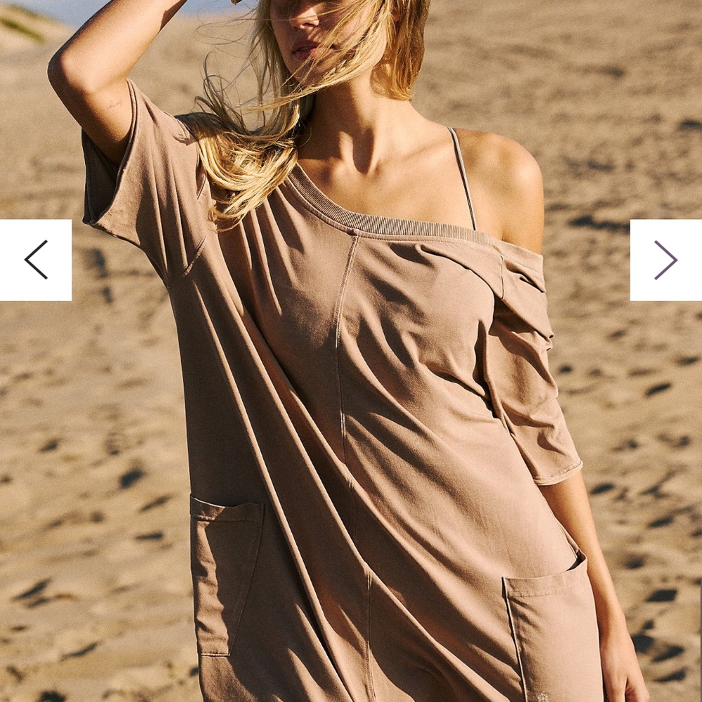 NWOT Free People Hotshot Tee Romper size Small